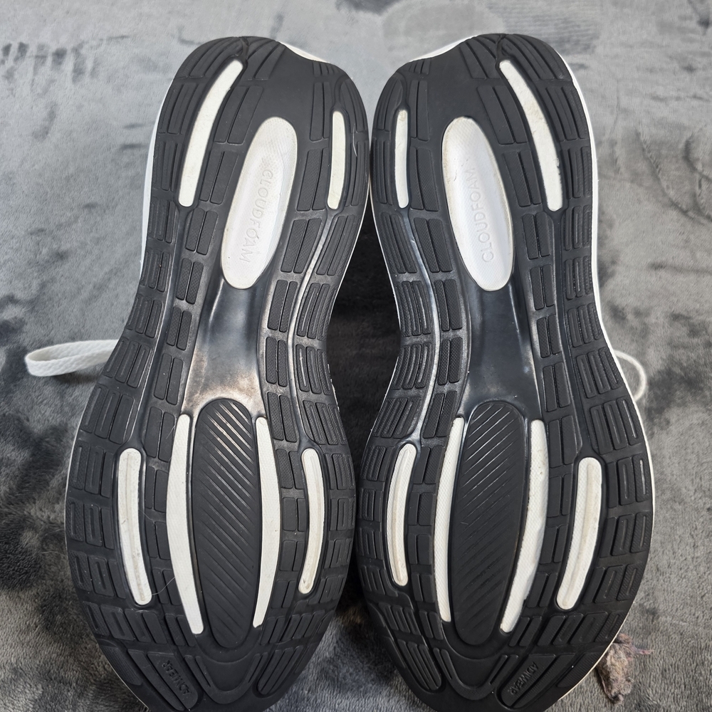 Adidas Runfalcon 3 Womens Size 8.5 White Black Athletic Running Shoes Sneakers - Picture 8 of 10
